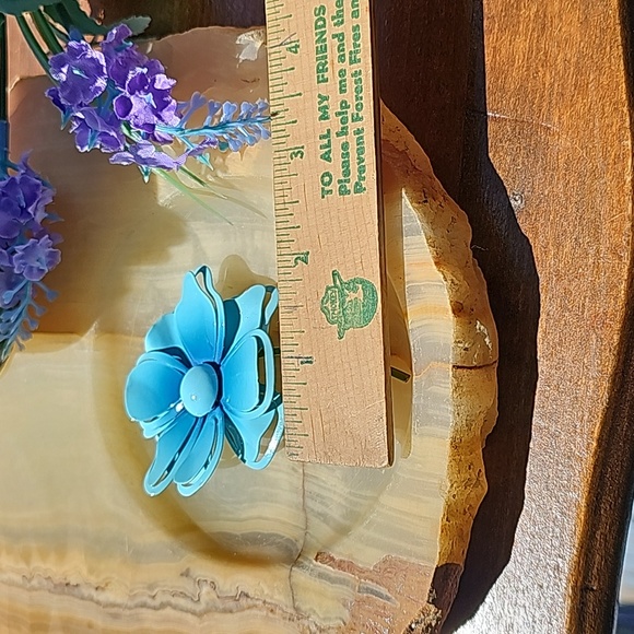 VINTAGE 1970S Flower Brooch 🌼 - Picture 11 of 12